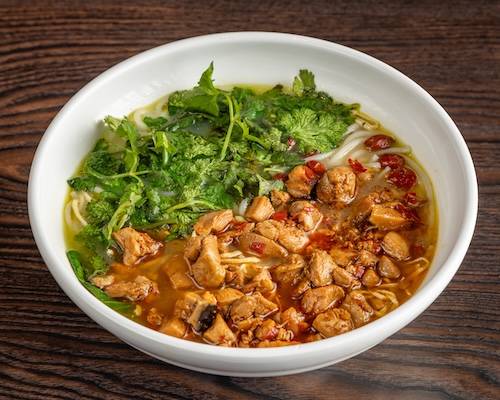 鸡丁米线 Chicken Rice Noodle Soup